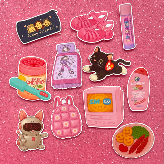 90’s baby sticker pack