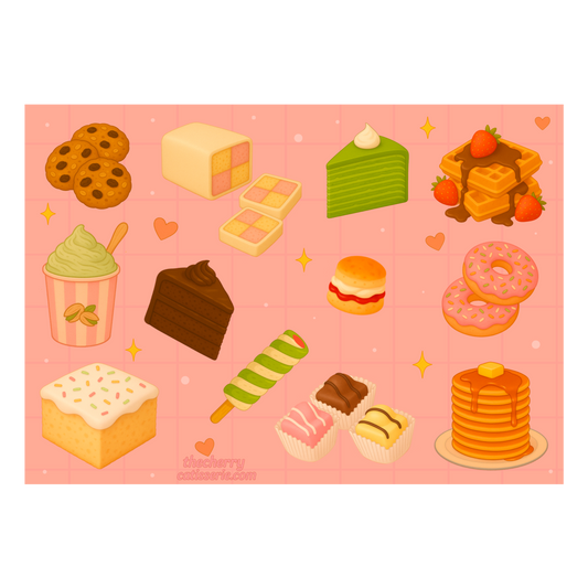 Sweet treat sticker sheet (a6)